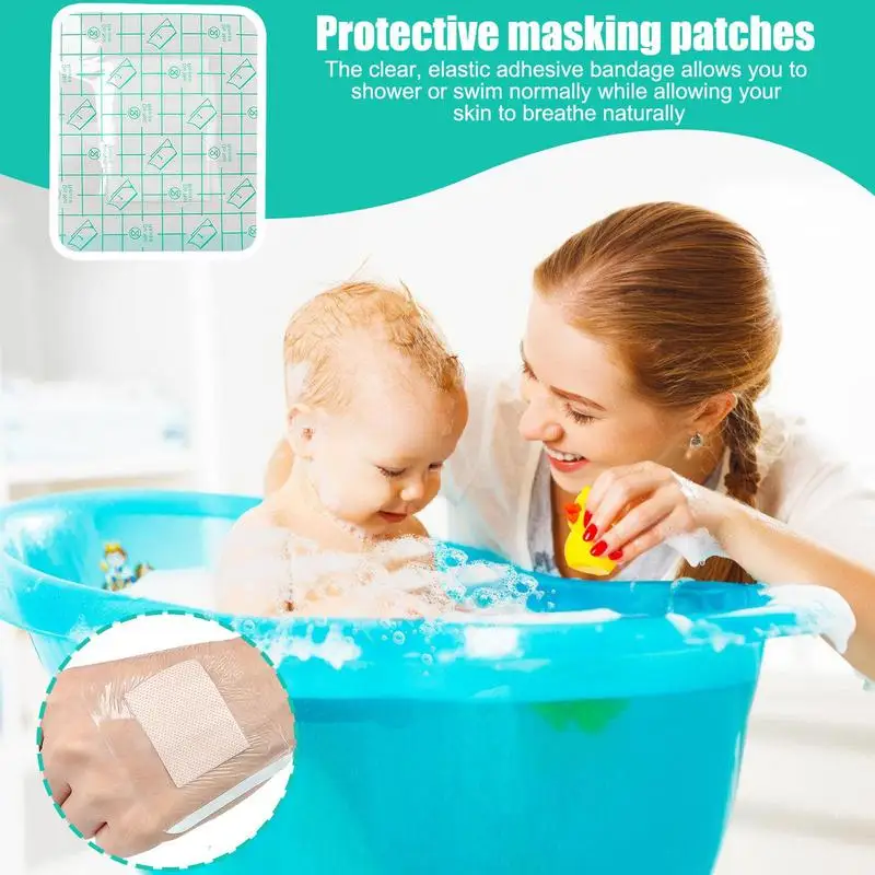 Wound Cover Patches Swimming Highly Absorbent Patches For Wound Care Wound Bandage Adhesive Shield For Kid Adults Women Men