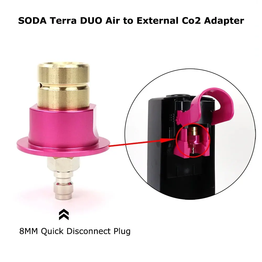 

New Soda to External Co2 Adapter For Quick Connect Type Sodastream Terra DUO Art With Quick Disconnect