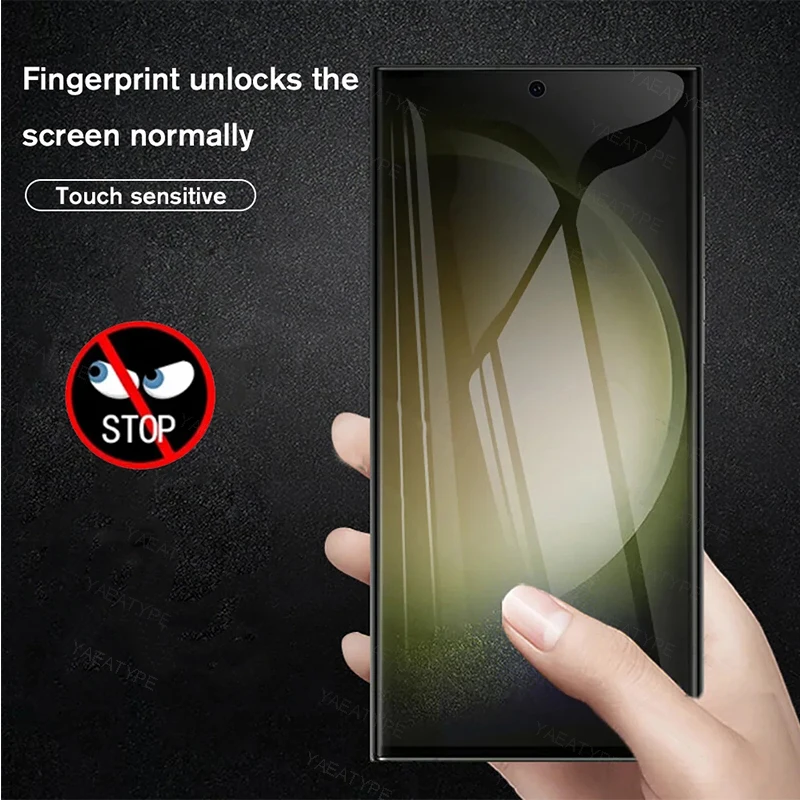 3 Stück Sichtschutz-Hydrogel-Displayschutzfolie für Samsung Galaxy S21 S20 S22 S23 S24 Ultra Note 20 10 S8 S9 S10 Plus Anti-Spy-Folie – Detail 5
