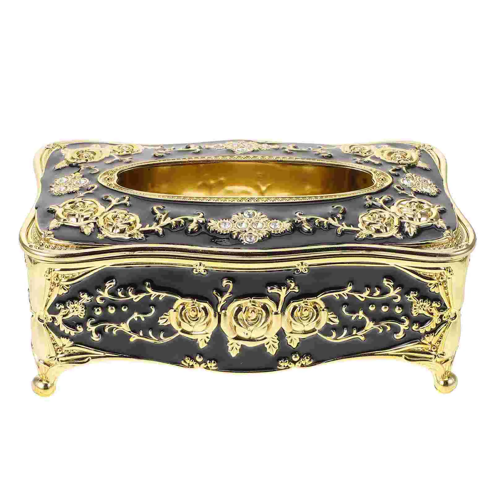 

Napkin Holder Right Angle Tissue Box Organizers Tabletop Paper Towel Storage Dispenser Vintage Boxes Bag