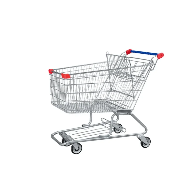 custom.Best Selling Highbright Unfoldable Plated American Style Shopping Cart Customizable Colors/Size/Strong Rubber