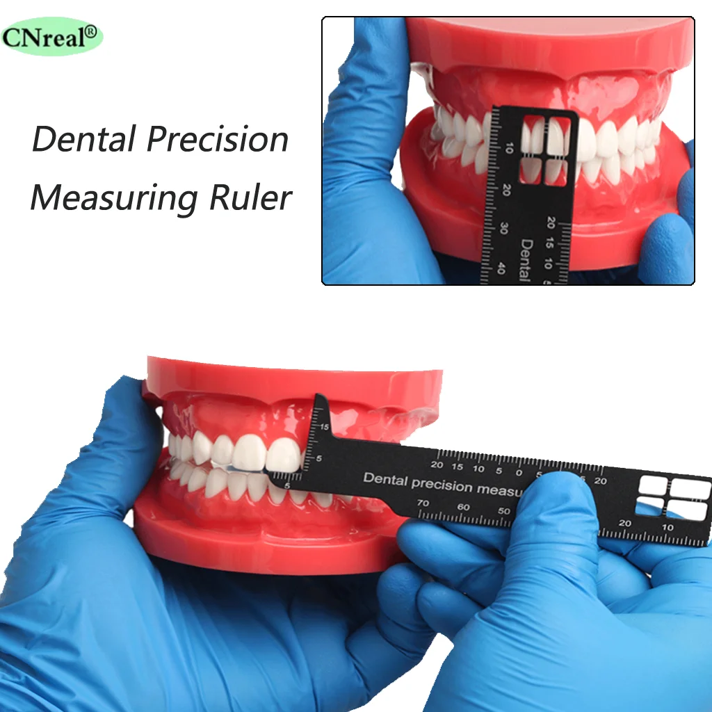 Precyzja linijka miernicza dentystycznego dla skali szczelinowej profesjonalnego narzędzie medyczne dentystycznego narzędzia aluminiowe 1 szt