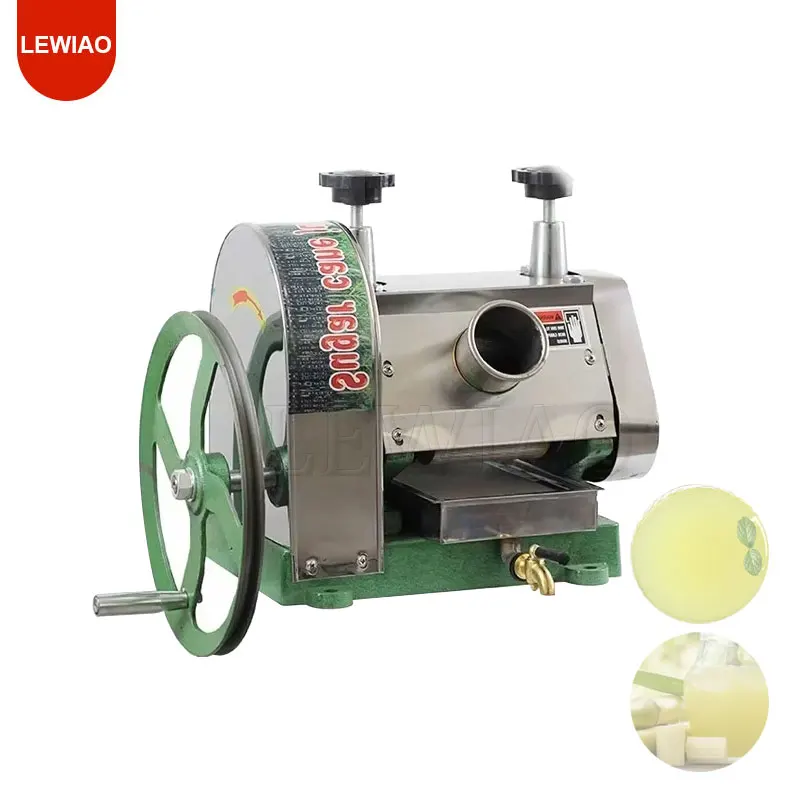 50kg/H Stainless Steel Manual Sugarcane Juicer Machine Commercial Separation Slag Juice Cane Squeezer Crusher Press