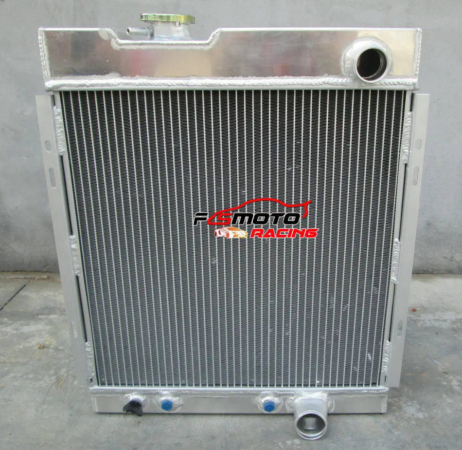 Aluminum Radiator + Fan For FORD Mustang V8 289 302 Windsor 1964-1966 1965 64 65 66 AT - view 2