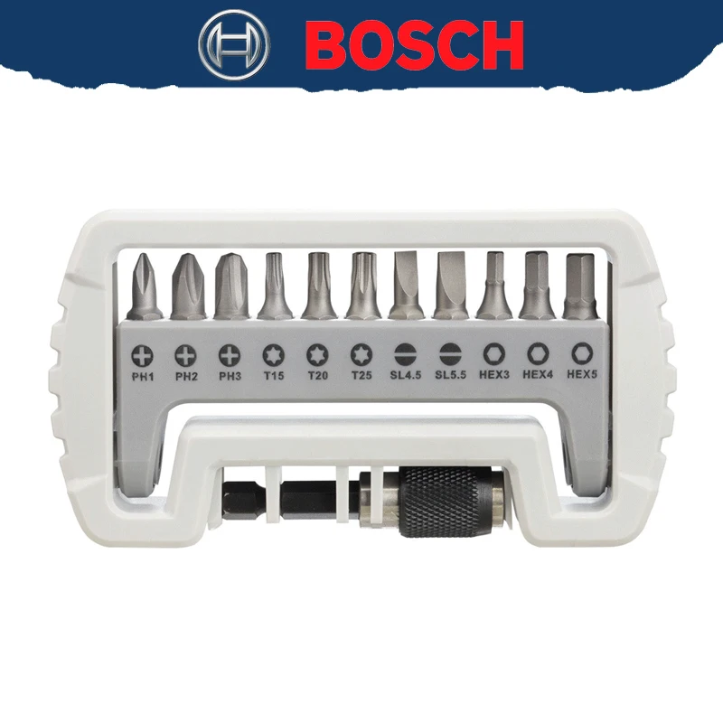 

BOSCH 2607017335 Extra Hard Screwdriver Bit Set Compact S2 Modified Steel Super Hard Quality 12-Piece