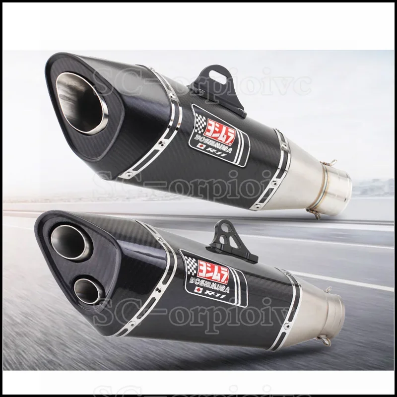 51mm 60mm Universal Motorcycle Yoshimura R11 Exhaust Muffler Pipe Escape moto For R1 MT09 Ninja250 Ninja400 Z900 Z1000 CBR1000RR