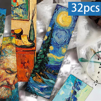 32pcs, Van Gogh Oil Painting Series Bookmarks for Teachers, Readers and Fans, Bookmarks, Gifts, Parties, Birthdays