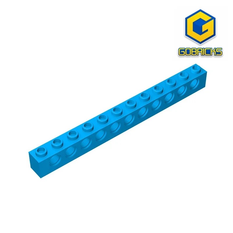 GDS-582 Technical, Brick 1 x 12 with Holes compatible with lego 3895 pieces of children's DIY Educational