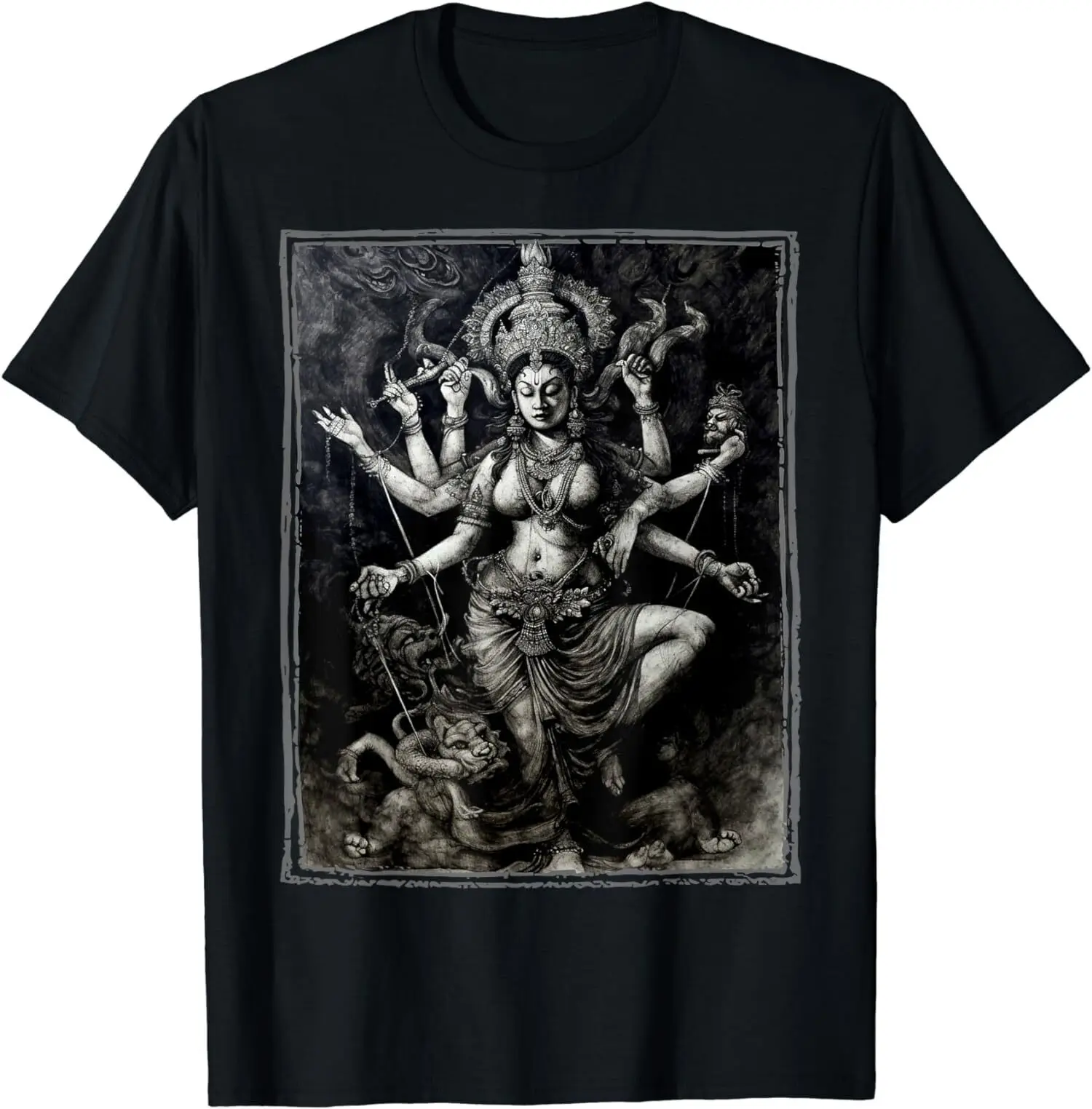 NEW LIMITED Kali Death Goddess Indian Kalika Hindu Buddhism Tee T-Shirts S-3XL