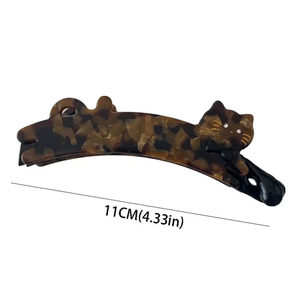 Acetic Acid Animal Banana Clip Pet Cartoon Acetate Cat Hair Clip Korean Version Cute Hairpin Temperament Women Hair Accessories