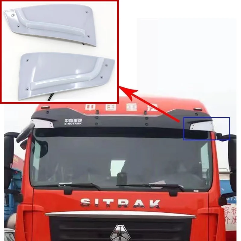 For SIONTRUK SITRAK Modified Light Cab Sunshade Clearance Light C7 T5G TX Front Clearance Lamp Truck Parts Flowing Water Type