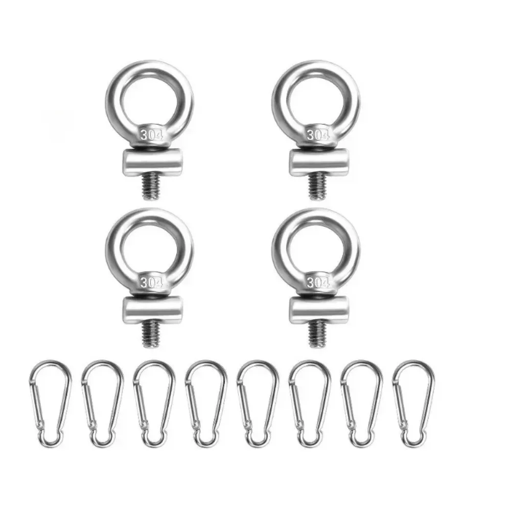 4pcs Awning Rail Stoppers 304 Stainless Steel Stops Motorhome Campervan Caravan M4 Silver RV Part Accessories