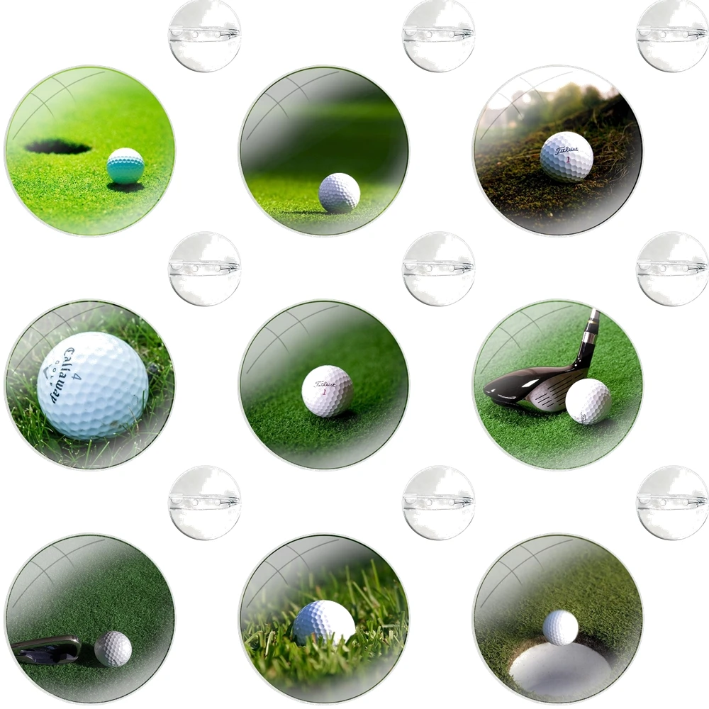 greatest Golf Balls Pins Badge Metal Brooches For Clothes Backpack Decoration gift