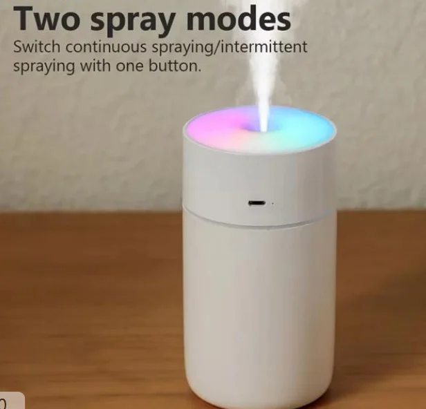 HOMEFISH Colorful Portable Mini Air Humidifier USB Rechargeable Wireless Home Car Aroma Diffuser Essential Oil Atomizer