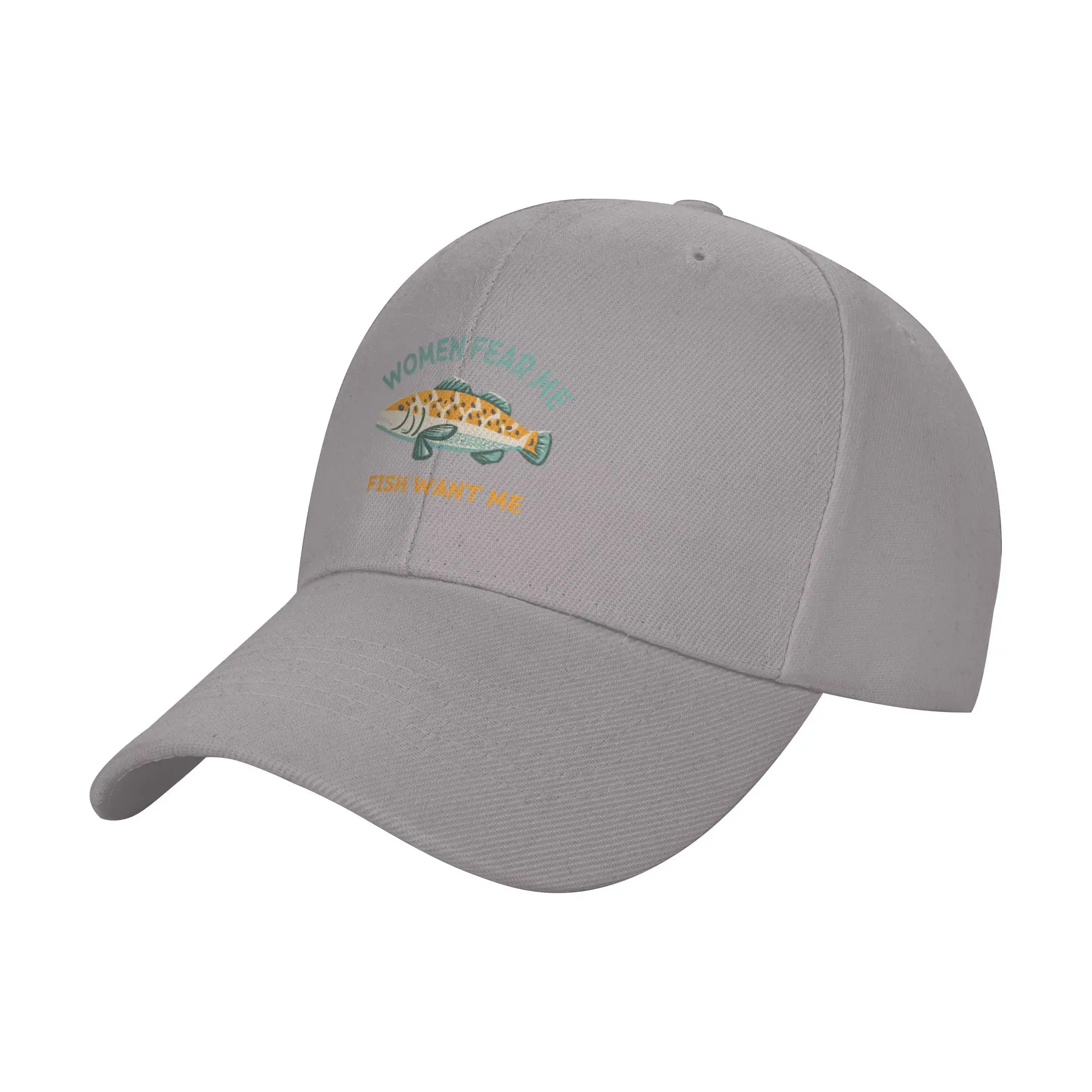 Hot Sale women fear me fish want me Baseball Cap  Vacation Essential Luxury Cap  City Tour Luxury Cap