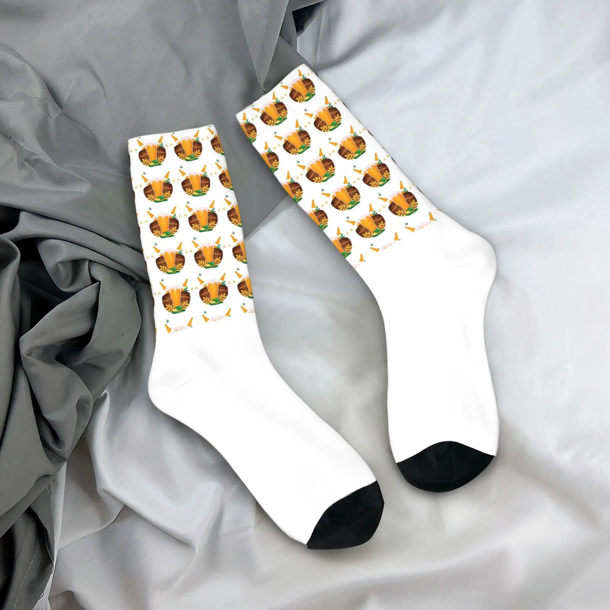 

Женские и мужские носки, пивные чулки с героями мультфильмов, зимние забавные удобные носки, спортивные носки для бега с принтом, против пота