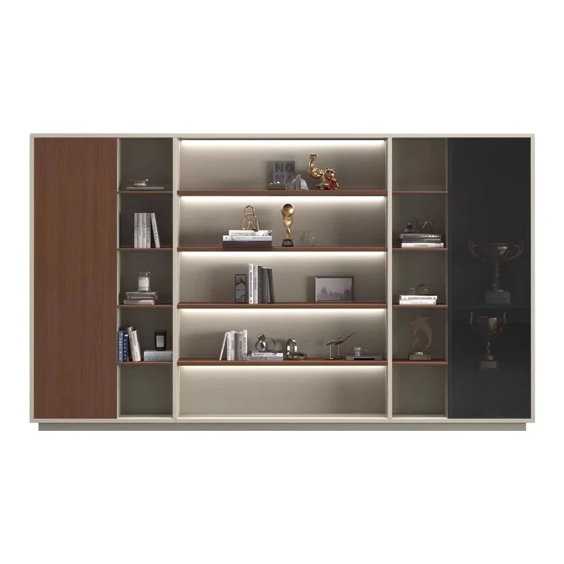 Filing Cabinet Office Furniture File Cabinet Boss Office Desk Chair Combination Simple Modern Office Glass Door Bookcase Locker