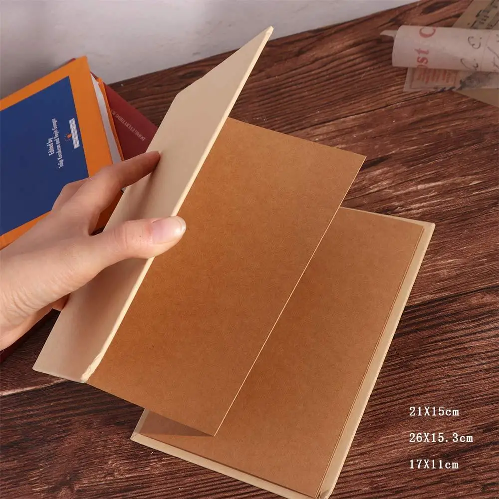 Folding Accordion Photo Album Gift Photocard Handcrafts Surprised Photo Book 8 Page Kraft Paper DIY Surprise Gift Family