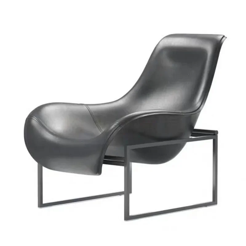 Simple recliner fiberglass hotel reception chair backrest lazy chair