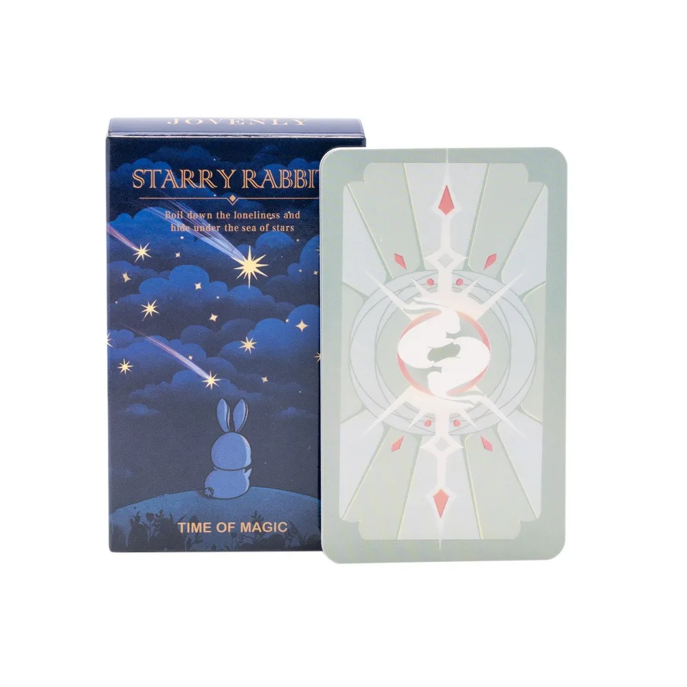 10.3*6cm Starry Rabbit -- Free Cloud Tarot Deck 81 Pcs Cards Follow Rider Waite System