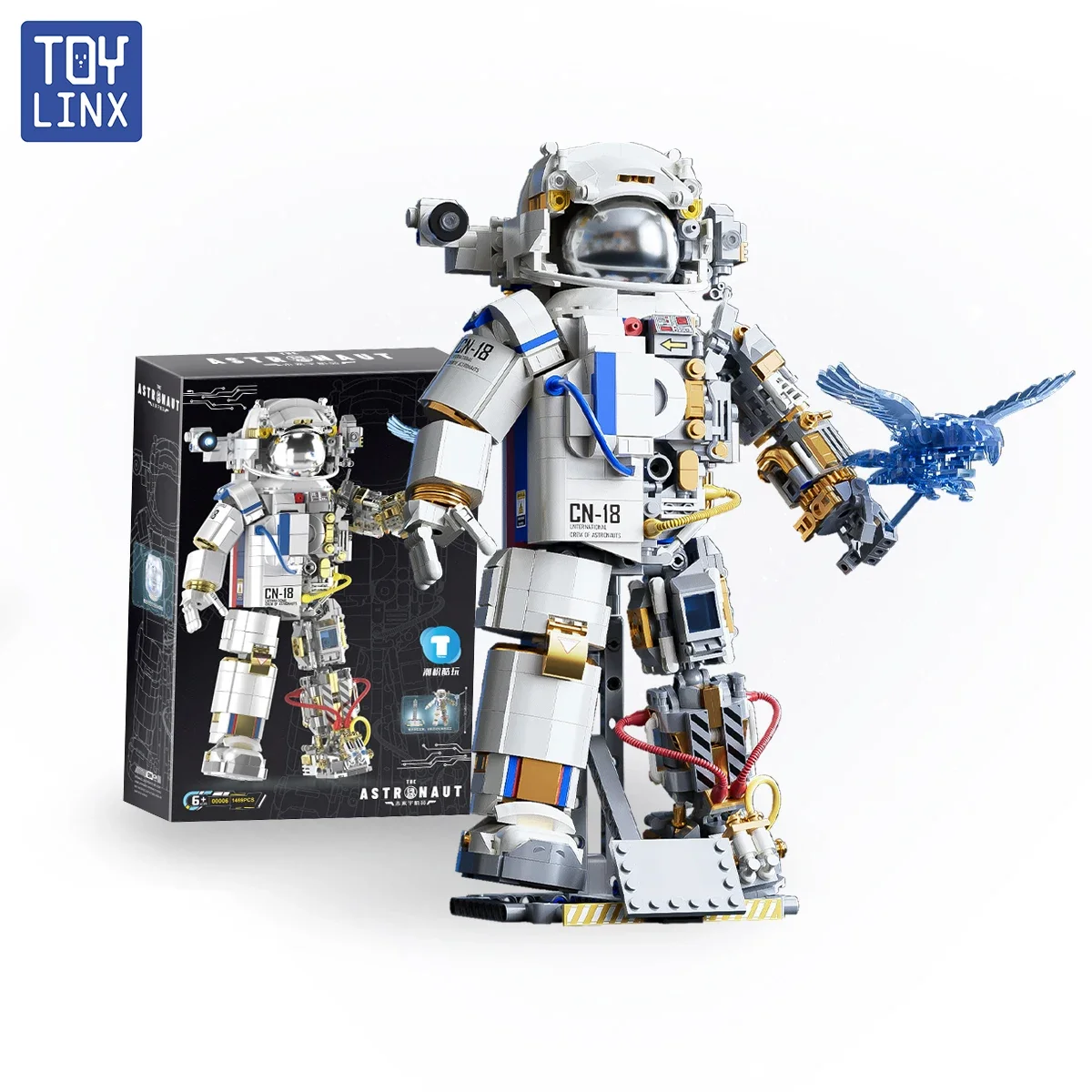 1469PCS Great Astronaut Building Blocks Kits Space Explorer Astronaut Model STEM Education Assembly Toy for Space Enthusiasts