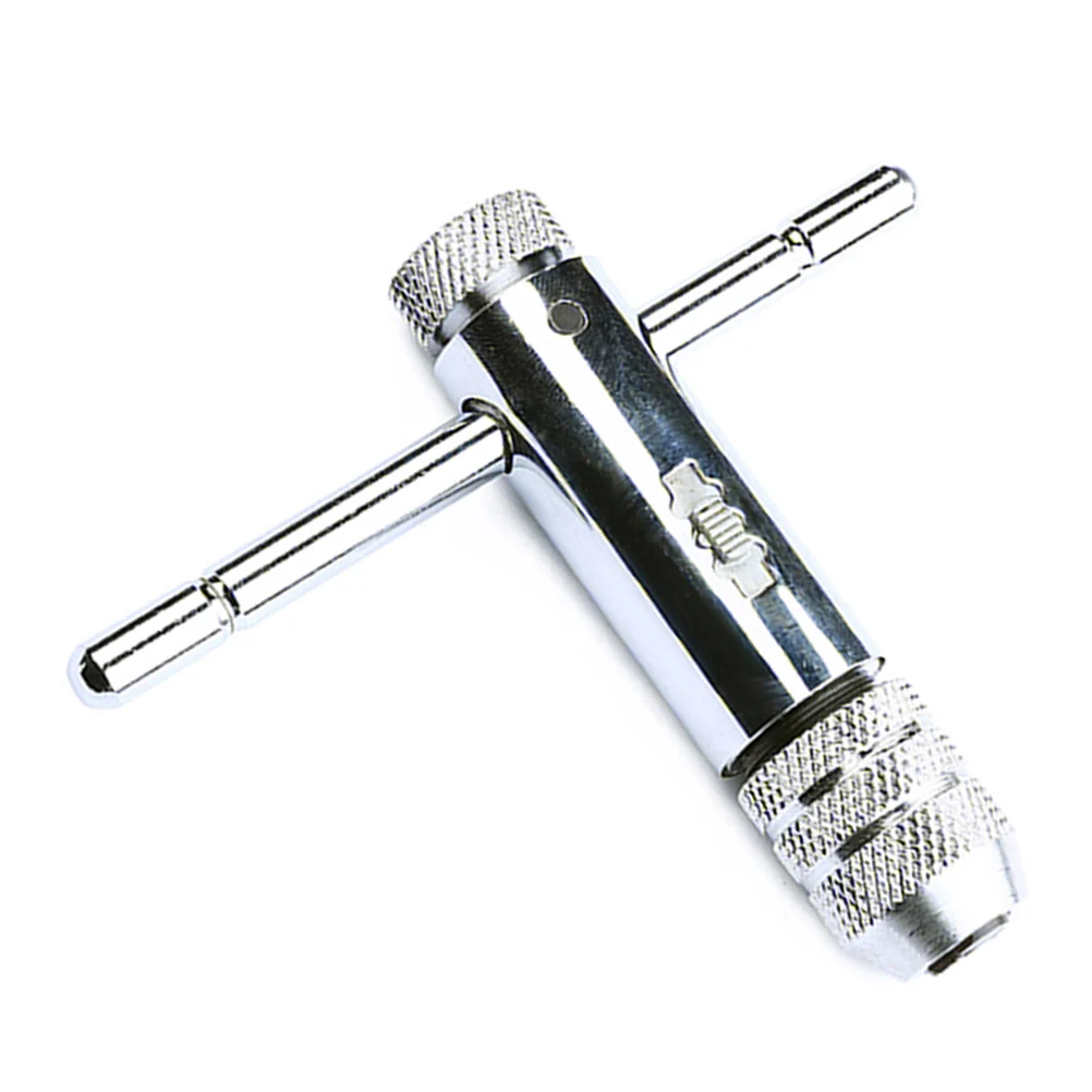 

Adjustable T-Handle Tap Wrench Ratcheting -M8 Left Hand Compatible Solid Repair Furniture Machinery