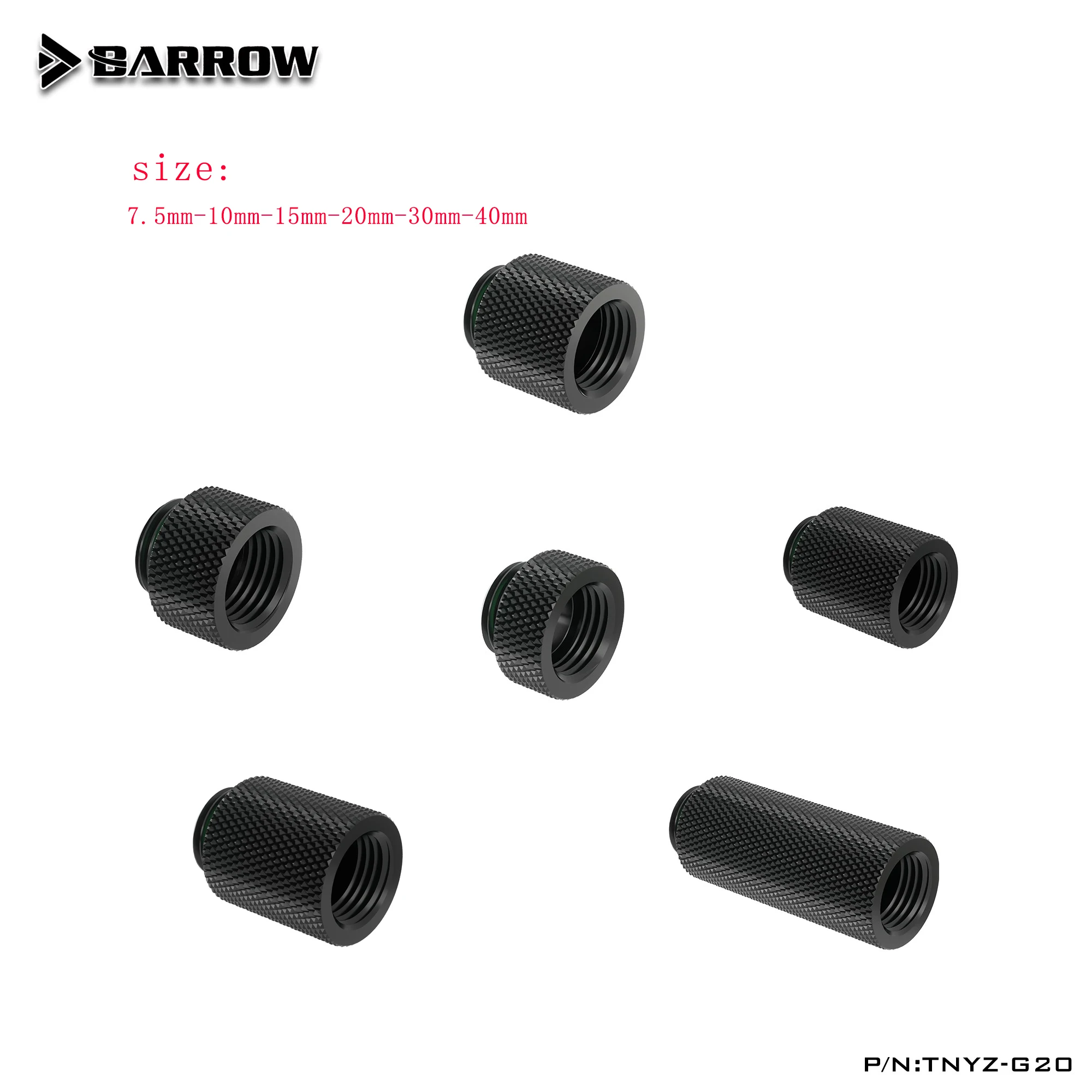 BARROW-محول تمديد ذكر إلى أنثى ، تمديد موصل G1/4 ''M إلى F ، يزيد الطول 10-40 مللي متر ، 10-15-20-30-40mm #1