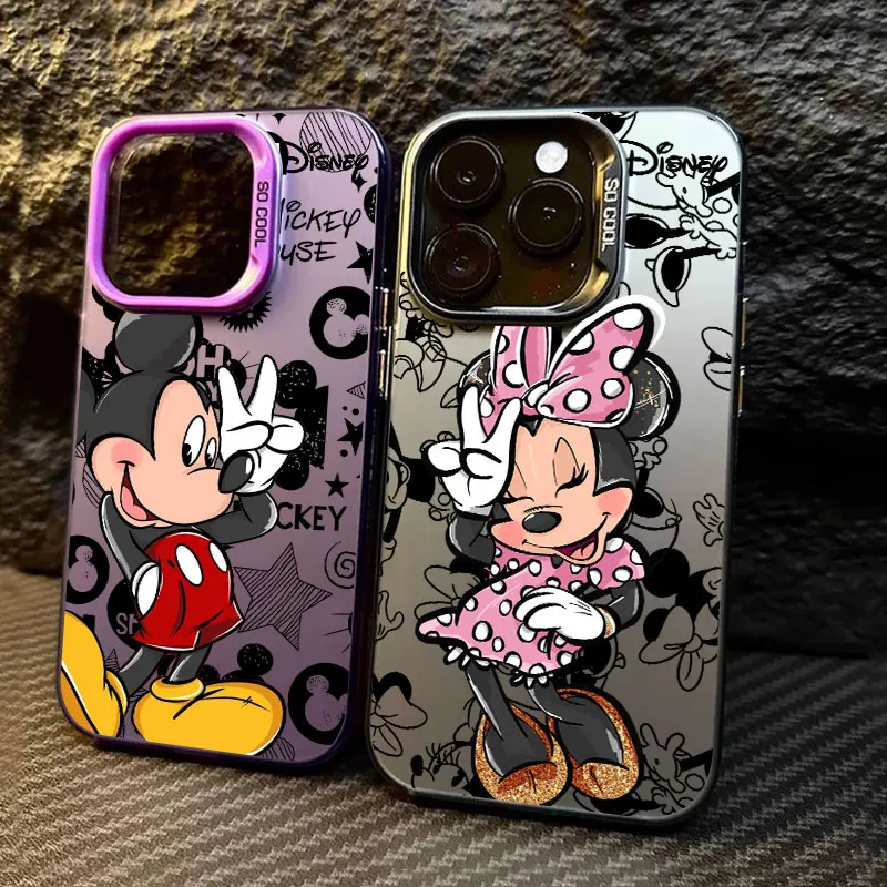 

Minnie Mickey Mouse Disney Phone Case For iPhone 11 12 13 14 15 16 17 Pro Max 16e 17E 17 Air Plus 13 Mini Shockproof Back Cover