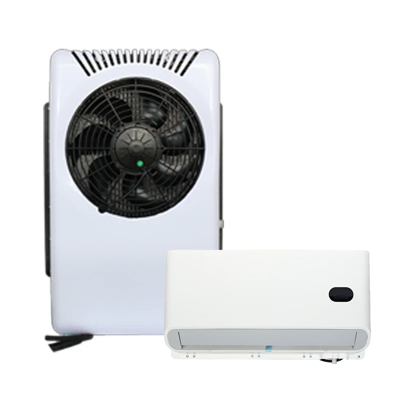 

12V DC Silent Split Type Parking Air Conditioner Cooling Only Parking AC for Heavy Duty Van Truck RV Cabin Cooling System Pro