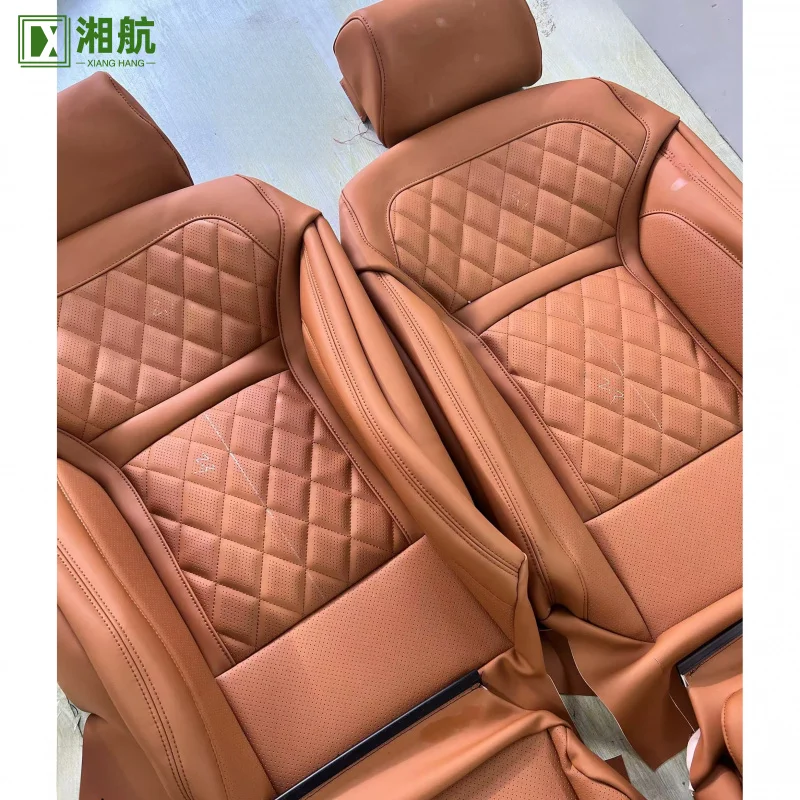 Suitable for bmw 520 Black Custom Nappa Leather Full Replacement Car Seat Cover