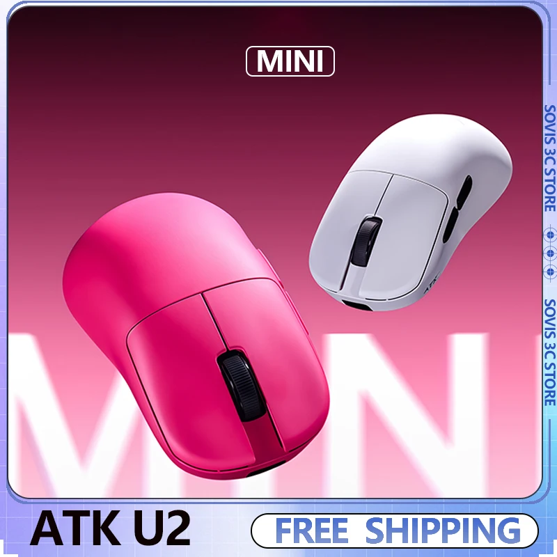 

NEW ATK BlazingSky U2 Mini PAW3950 8k Wireless Gaming Mouse 3mode Ultra Double 44g Lightweight E-sport Mouse Custom PC Accessory