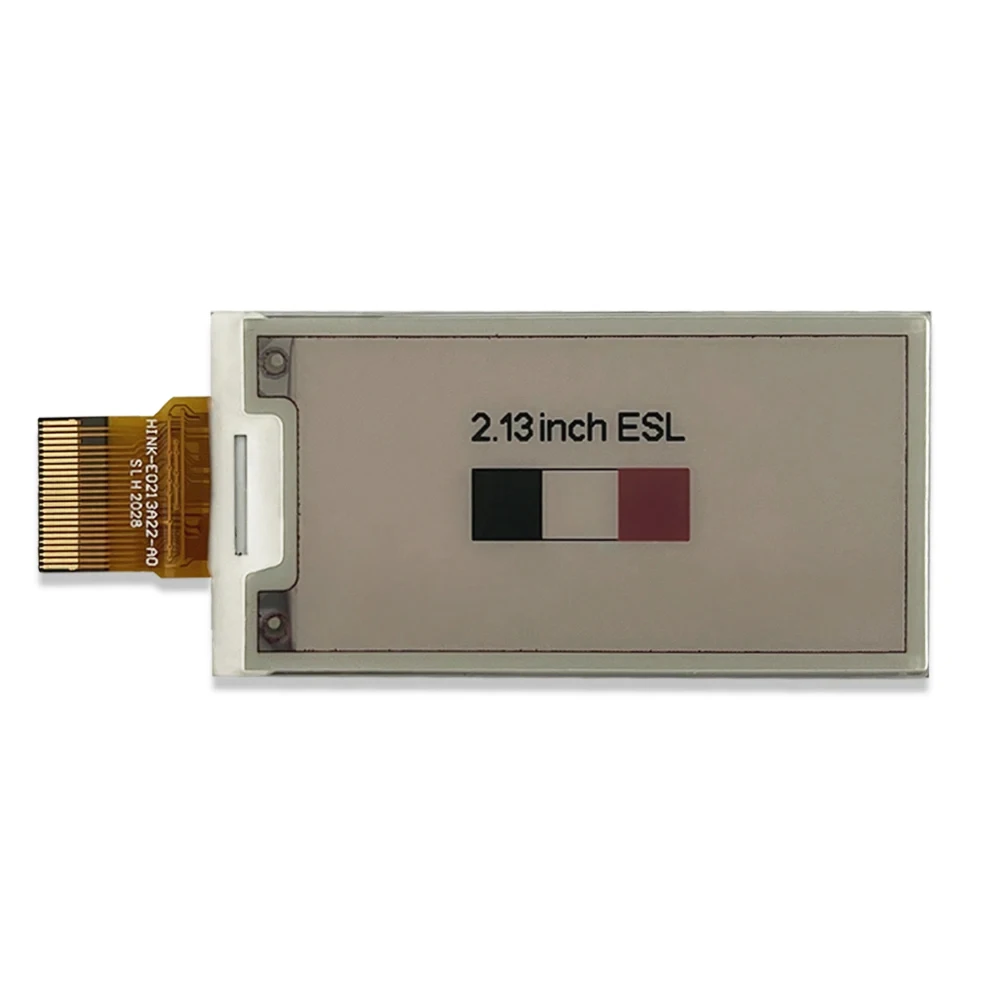 2.13-inch electronic ink display screen Hink-E0213A22 red, black, and white 3 colors 212x104 electronic paper SPI interface comp