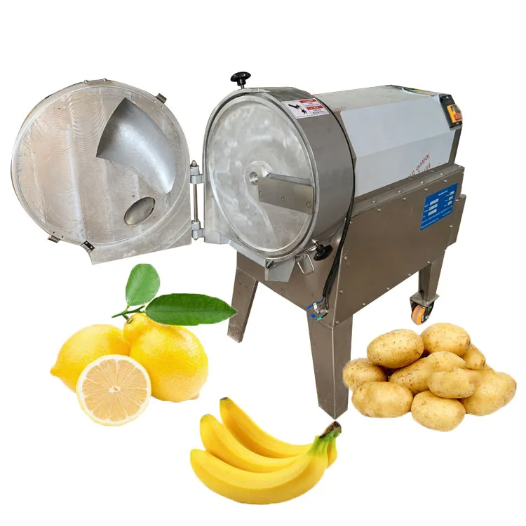 Commercial Automatic Cabbage Lettuce Carrot Potato Cucumber Onion Banana Cutting Slicing Machine