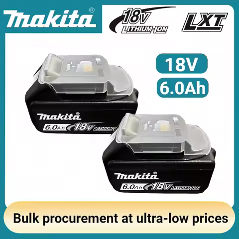 Original Makita 18V battery 6AH/5AH/3AH for Makita Drill DDF487 DGA404 DTW285 DTD173 DJV182 DHP487 18V Power Tool Battery🔋⚡️