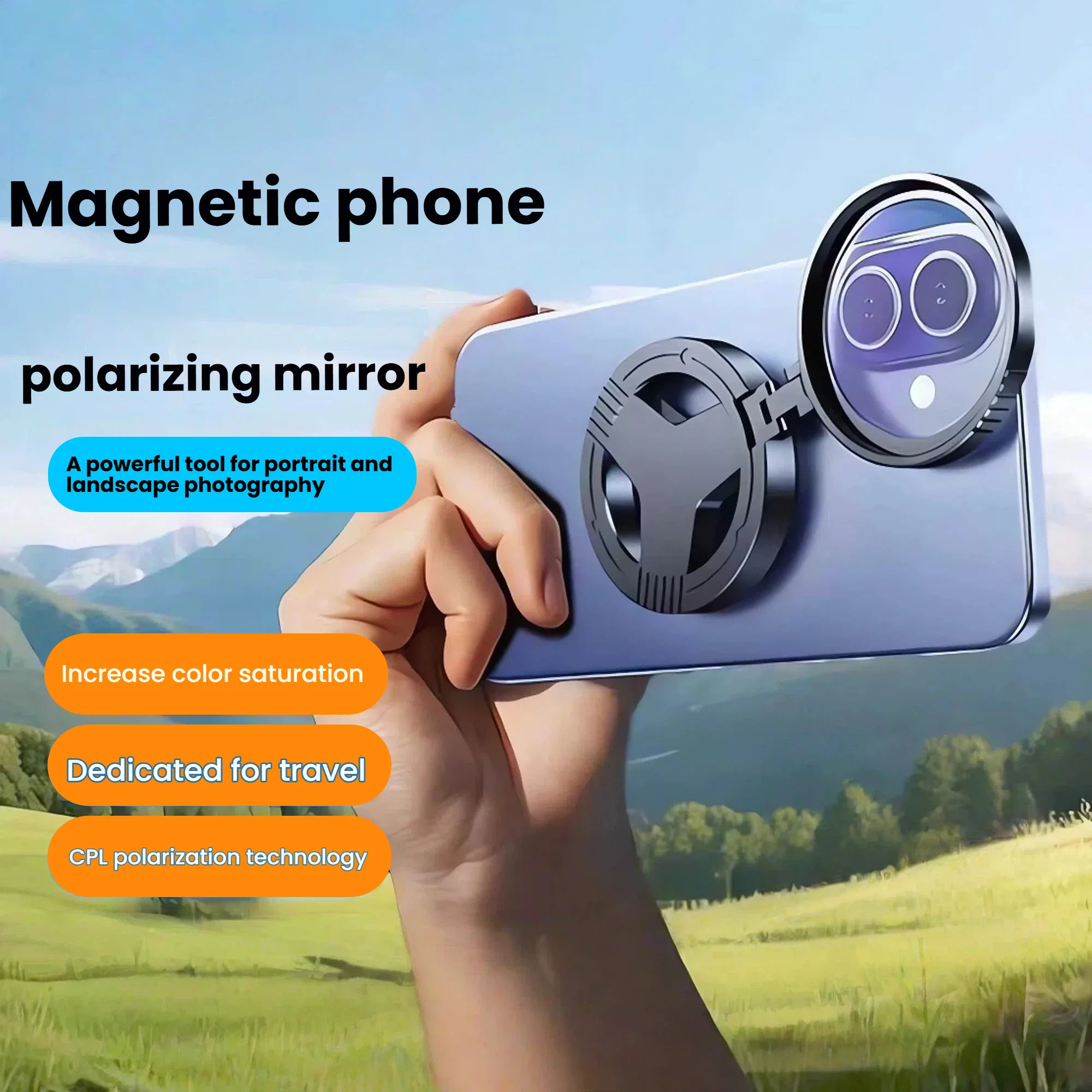 

Магнитный телефон CPL Магнитный антибликовый поляризационный фильтр Оптическое покрытие Звездный свет HD Поляризационная линза для фотосъемки