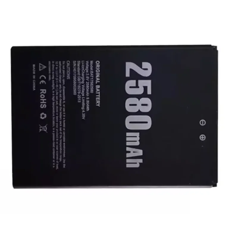 For Doug/Doogee X20 Bat17582580 New Mobile Phone Battery 2580MAh