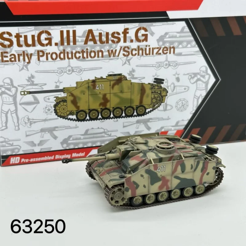 

Dragon 1/72 WW2 German Tank StuG.III Ausf.G Early Production w/Schurzen 63250 Display Finished ModelMilitary Collection In Stock