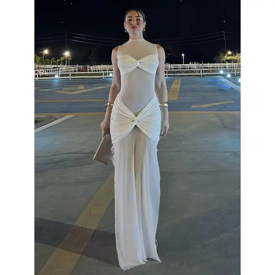 

Элегантное женское вечернее платье из прозрачной сетки с длинными рукавами, силуэт «русалка»/«мини-труба», с подкладкой спереди, машинная стирка, однотонное