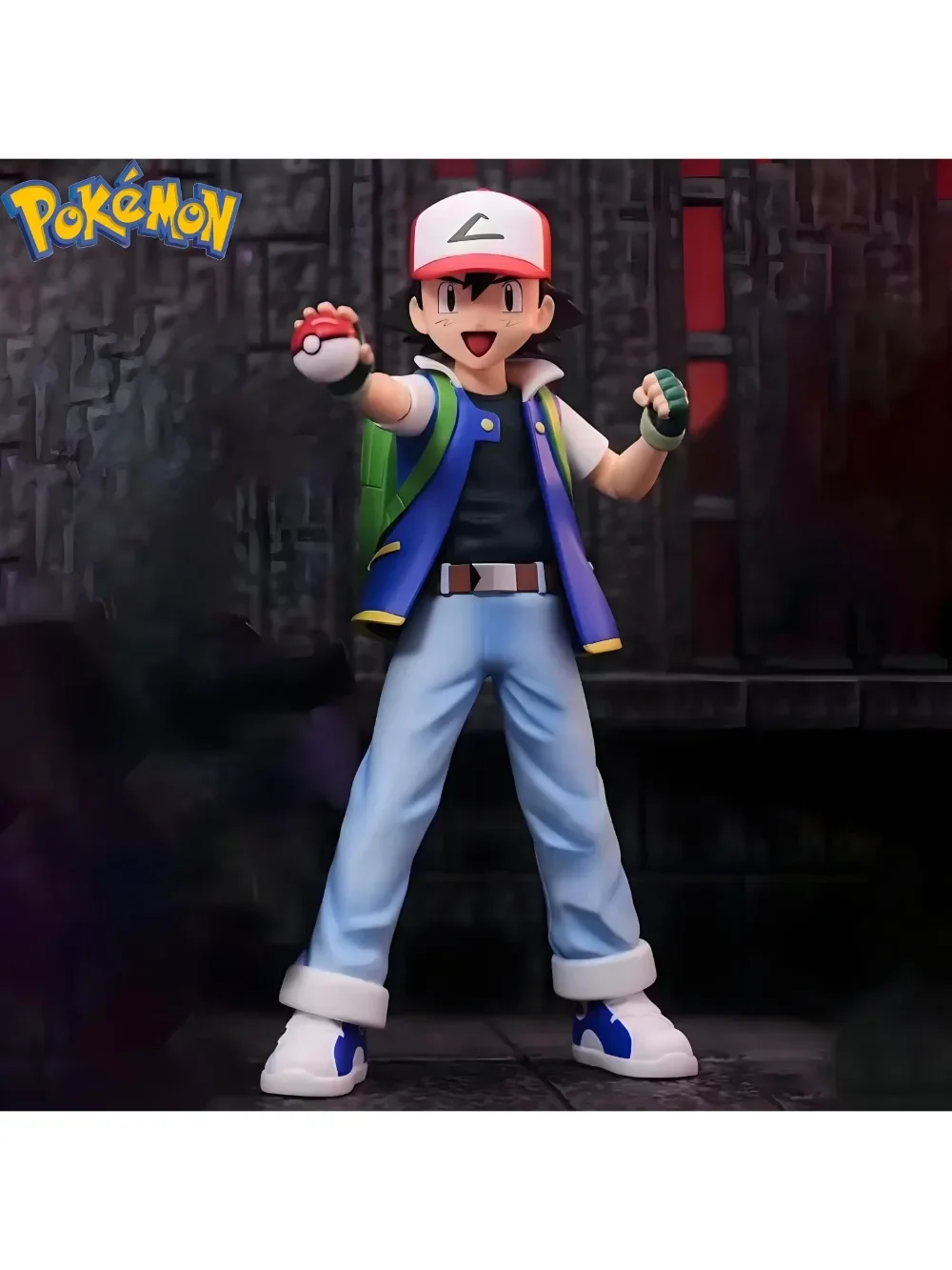 13 cm/5.1in Anime Pokemen Figuur Ash Ketchum Actiefiguren Pvc Collection Model Speelgoed voor Kinderen Geschenken - afbeelding 2