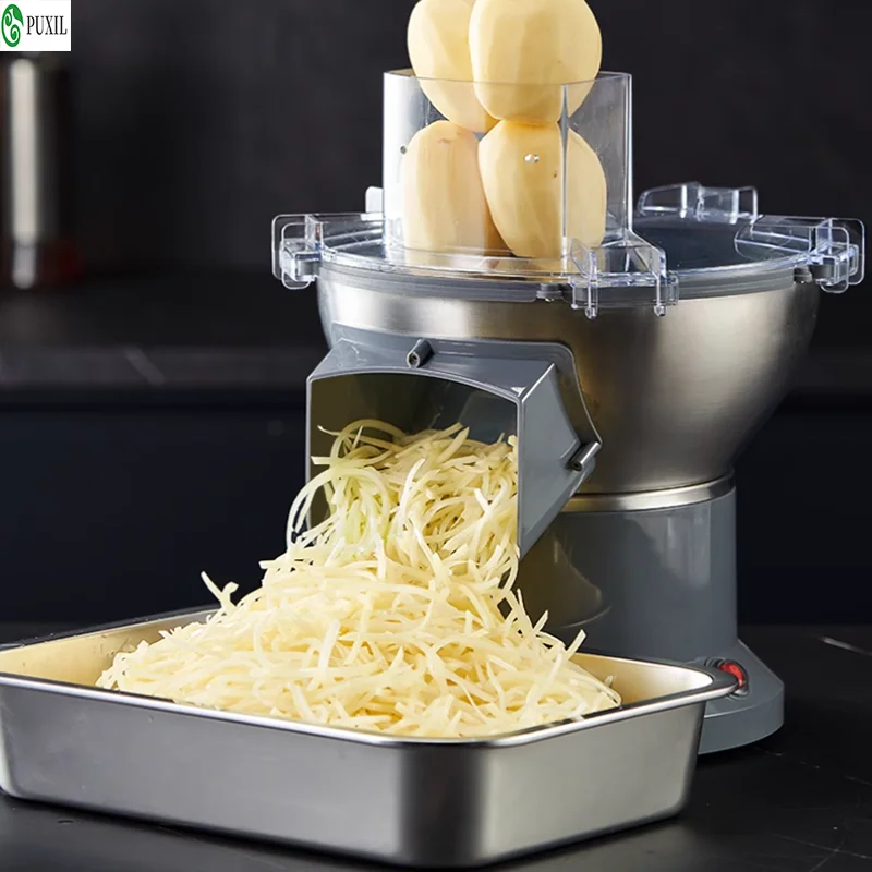 Fully automatic potato slicer, commercial multifunctional electric vegetable slicer, radish wrapped vegetable, big head vegetabl