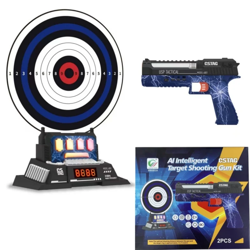 

CSTAG Ai Intelligent Target Shooting Gun Set Toy Pistol Scoring Game Indoor Outdoor Battle Sports Game Toy Gift For Kids