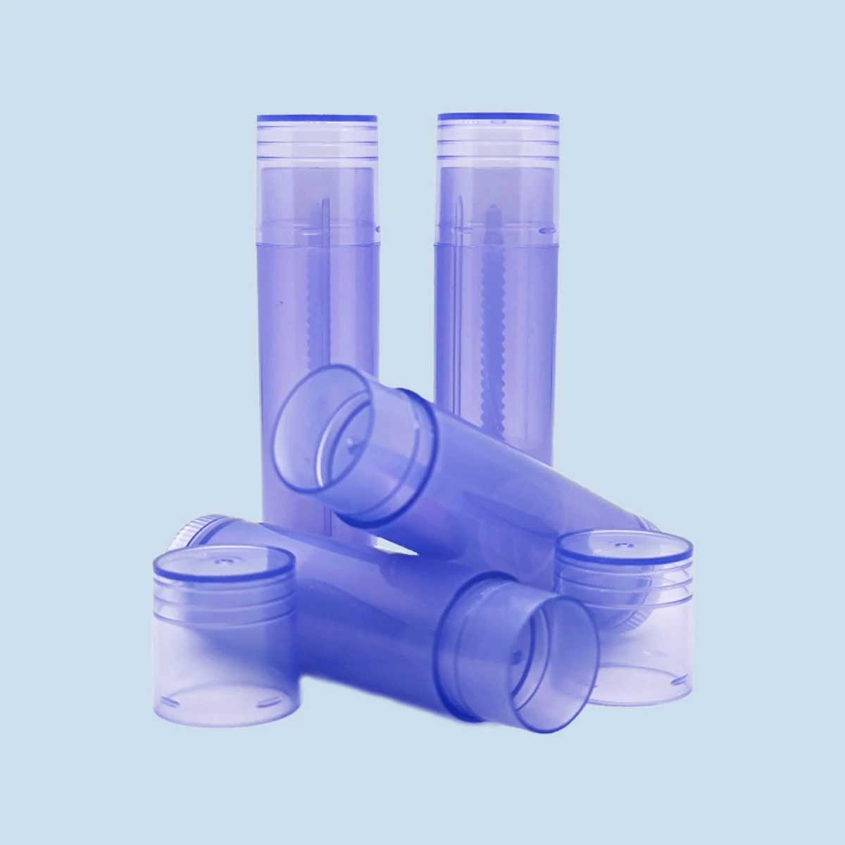 100pcs/pack 5g 5ml Empty Lip Gloss Tubes Lipstick Jars Balm Tube Cap Container Travel Makeup Tool Lip Balm Cosmetic Containers