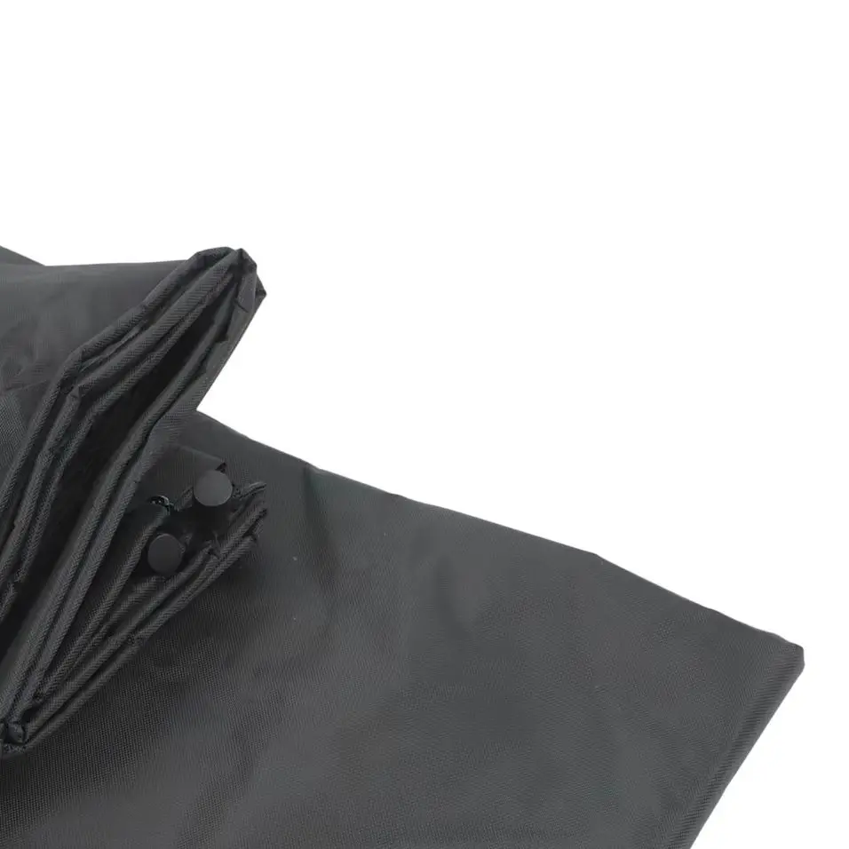Black 420D Oxford Cloth Privacy Curtain Tent Hanging Changing Room With 4 Loops For Yacht Boat Camping Beach Outdoor Shower