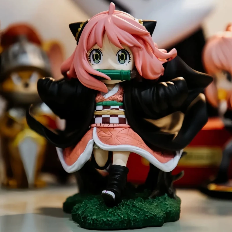 

Spy×Family Series Anya Cos Nezuko Q Version Cute Pvc Action Figure Toys Model Creative Collect Decoration Anime Birthday Gifts