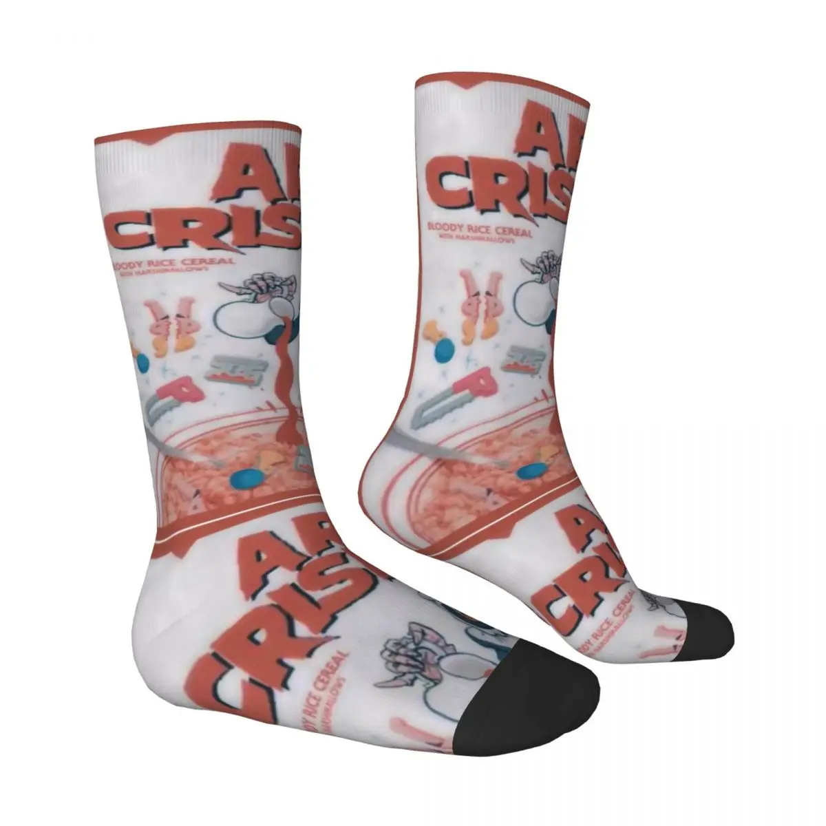 Terrifier Movie Art Crispies Stockings Design Kawaii Socks Autumn Anti Slip Socks Men Outdoor Quality Socks