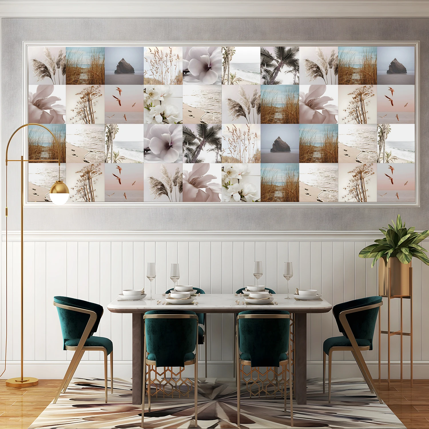 Self-Adhesive Wall Stickers 24Pcs Set, Waterproof PVC Tile Decals for Kitchen Bathroom