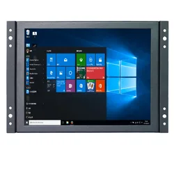 10 Inch Industrial Monitor 1024*768 Open Frame Embedded LCD Display 4:3 Screen Ratio Black Color With AV/BNC/VGA/HDMI Input