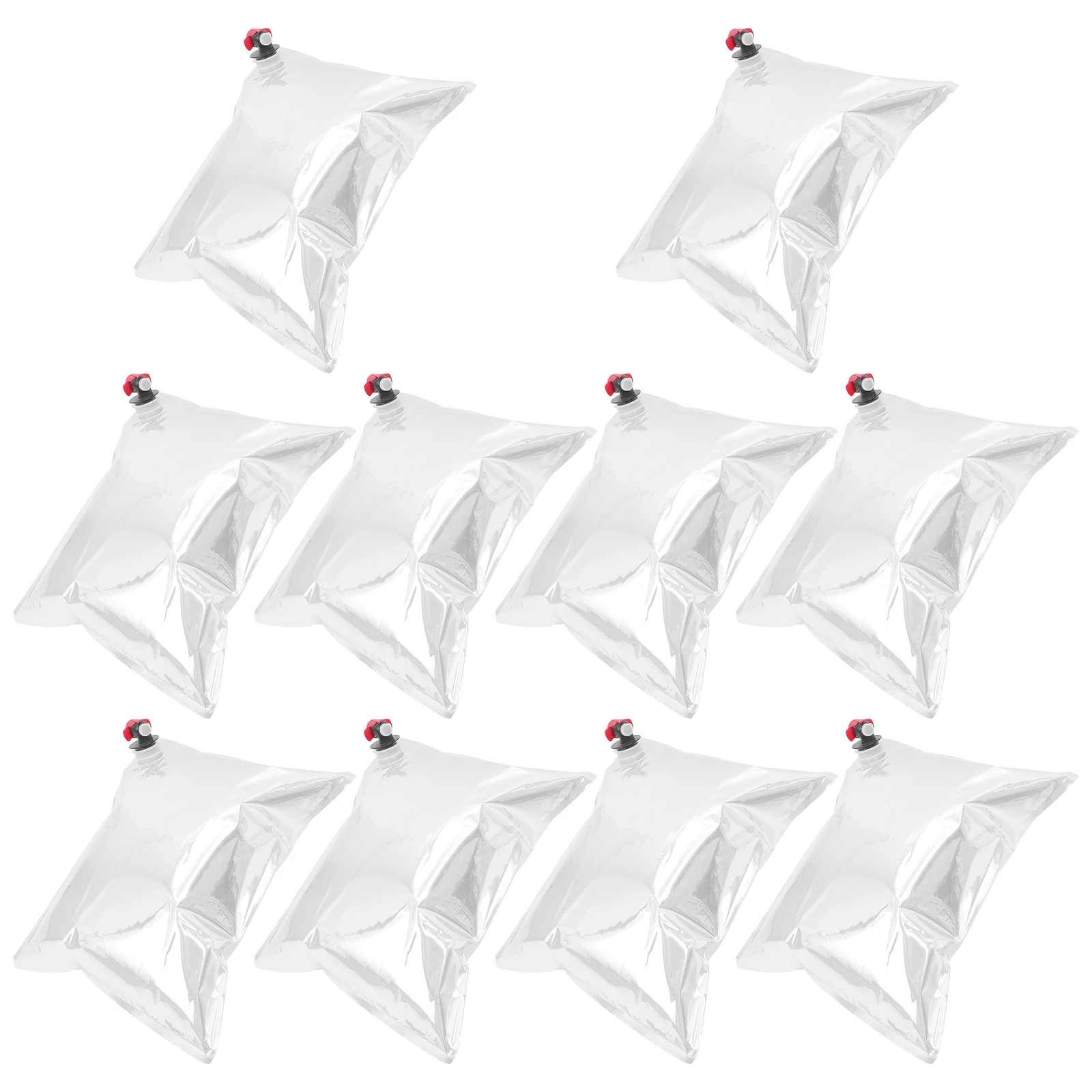 

10pcs Bags Portable Red Packaging Food Pouches Reusable Beverage Containers Travel Drink Bag Drink Pouches