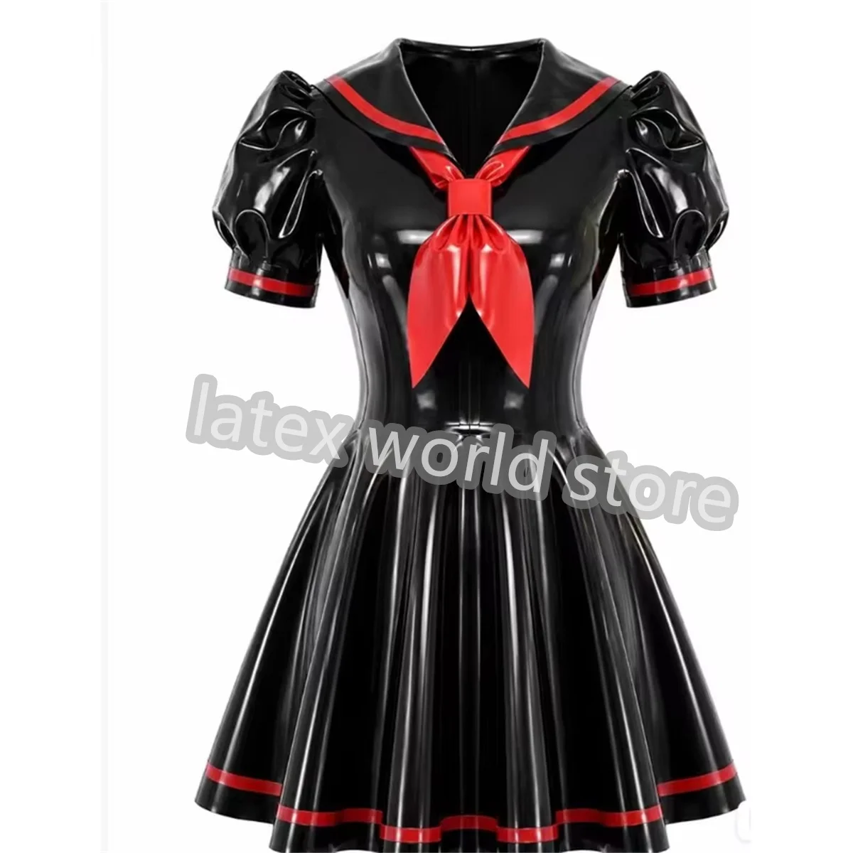 Women Latex Dress Handmade Rubber Suit Back Zip Halloween Party Cosplay Costumes Support Custom Made Party Wear