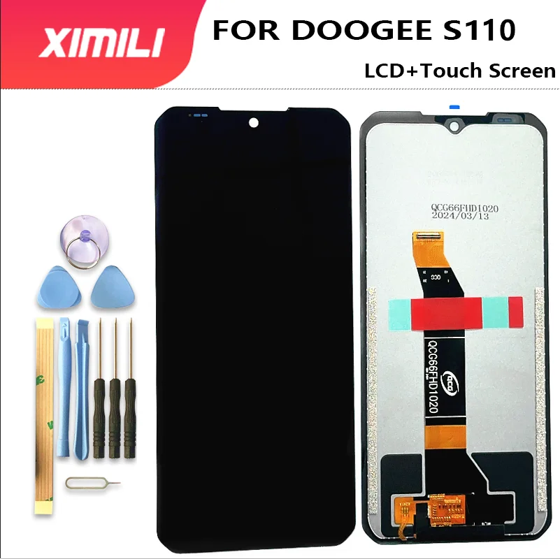 

ЖК-дисплей для DOOGEE S110 диагональю 6,58 дюйма, ЖК-дисплей с датчиком, детали для ремонта ЖК-дисплея S110GT